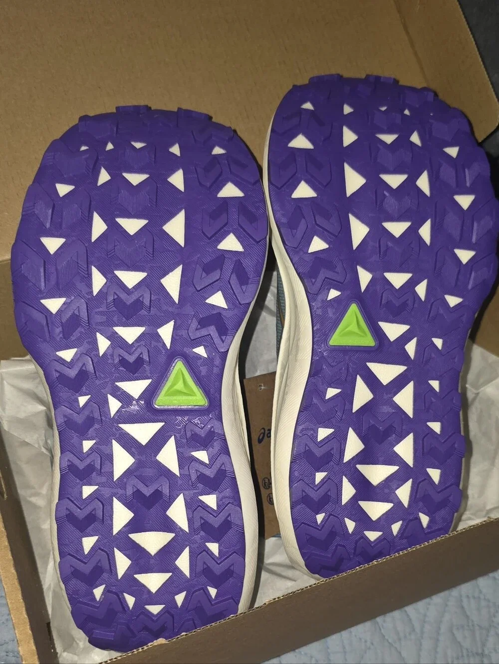 ASICS Trabuco Max 5 Women’s Trail Running Shoes Teal/Amethyst Size 6.5 NIB